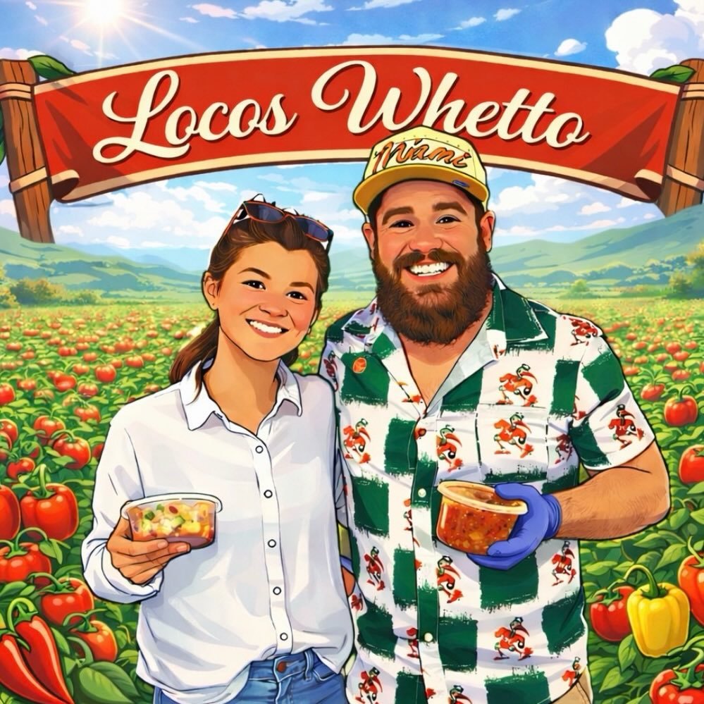 Mike and Courtney of Locos Whetto in the pepper field